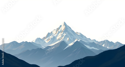 scenic landscape, icy mountains, snow-covered hills, frosty peaks, nature illustration, outdoor vector, mountain range, serene mountain, winter background, snowy wilderness, frozen forest, peaceful sn