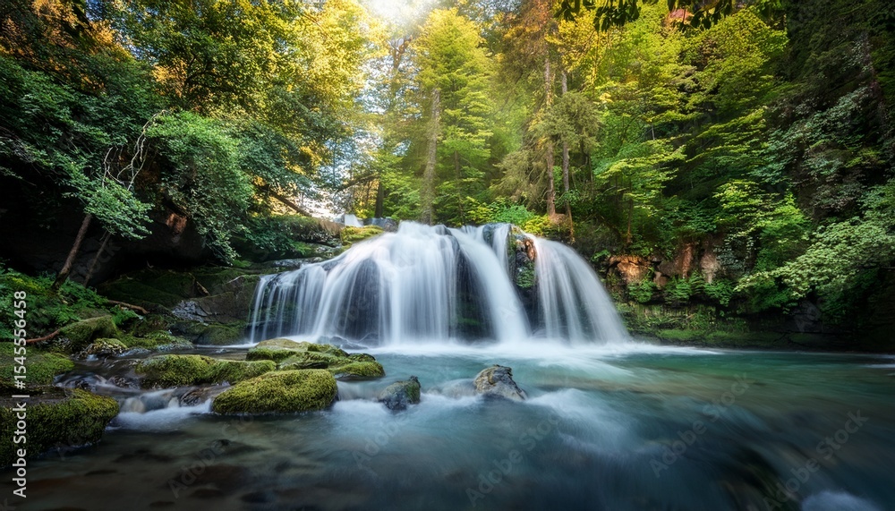 Fototapeta premium waterfall in forest