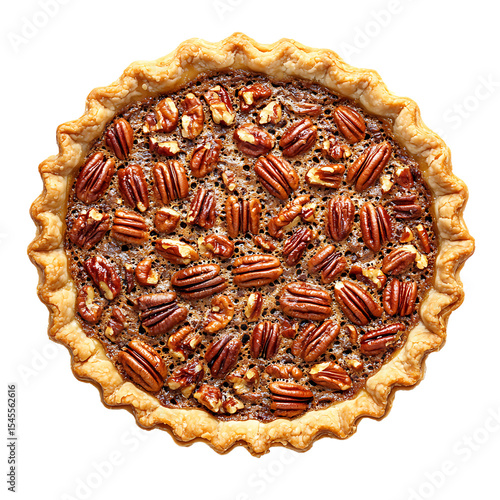 Golden Pecan Pie with Flaky Crust