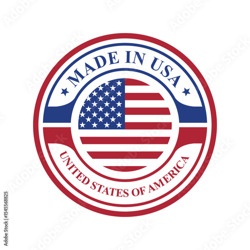Free Download made in usa stamp circle logo vector design template	 - GFXLoad
