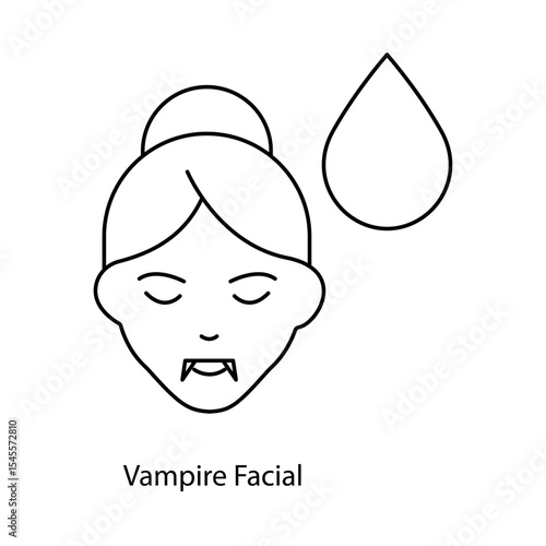 Vampire Facial – Blood Drop Representing PRP-Based Skin Rejuvenation