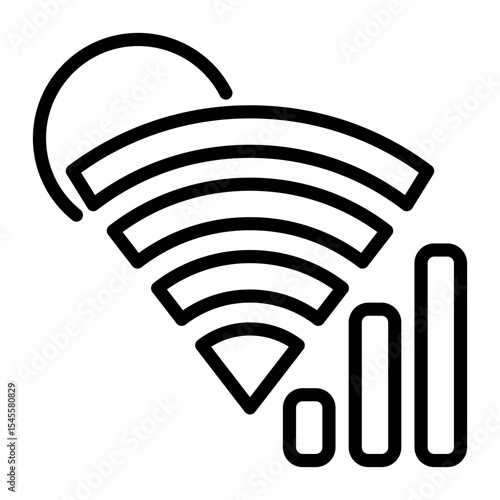 wifi icon, line icon style
