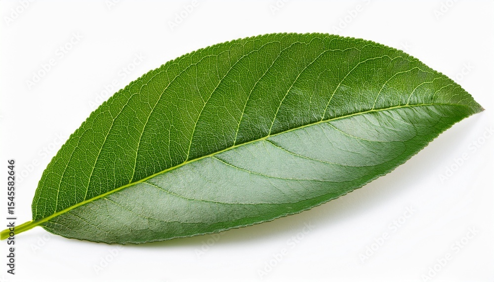 Obraz premium peach leaf isolated