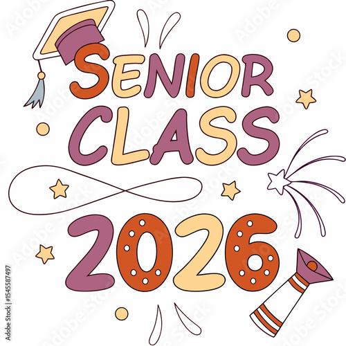 Senior class of 2026 graduation celebration design