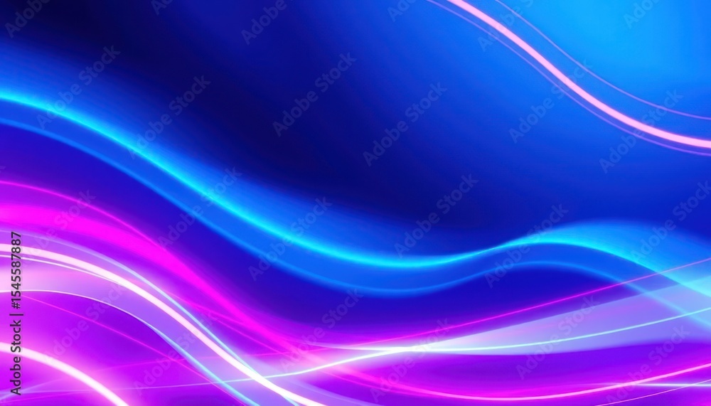 Vibrant interplay of glowing curves in blue and magenta hues background Vibrant interplay of glowing curves in blue and magenta hues background