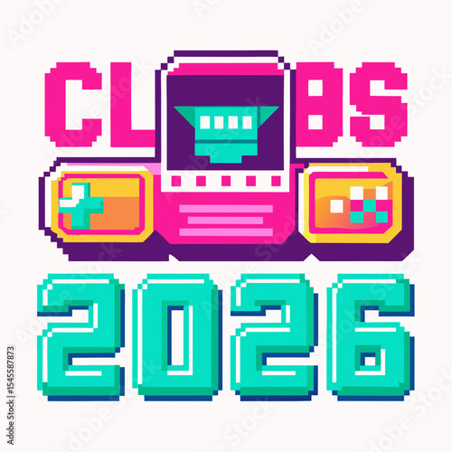 Class of 2025 retro pixel art graduation design