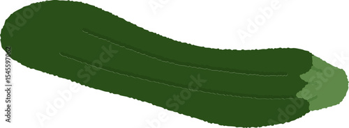 손으로 그린 귀여운 야채 오이 일러스트