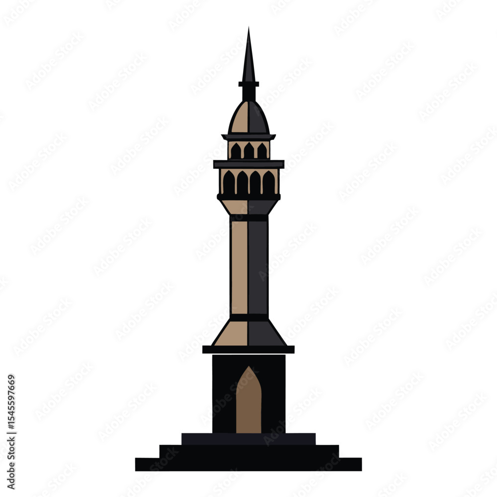 Fototapeta premium silhouette of a mosque