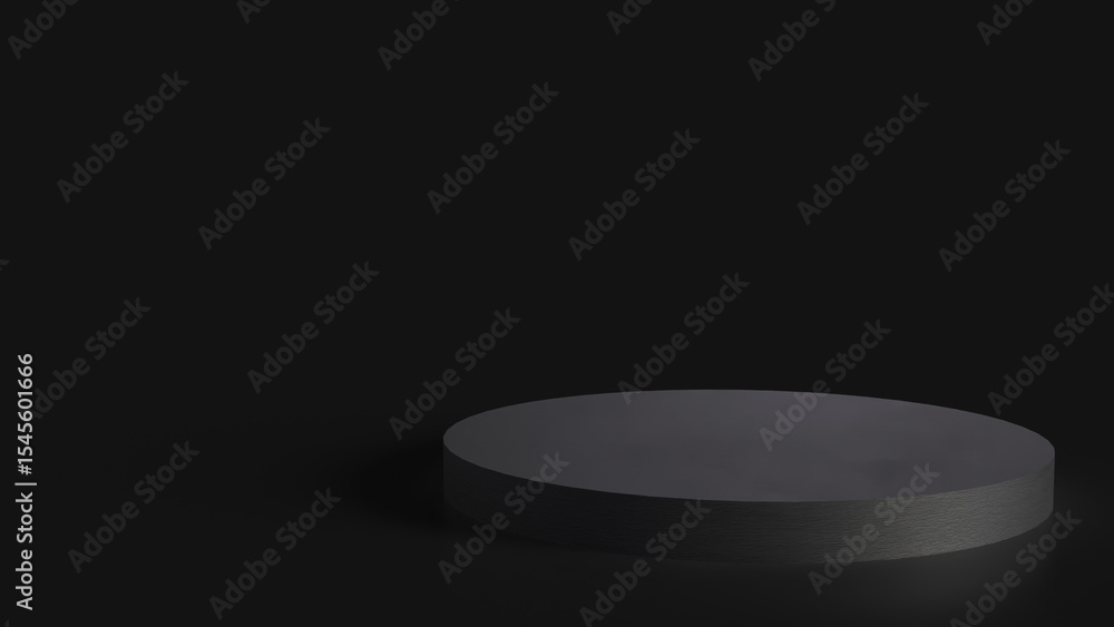 The Black podium for Advertising or present concept 3d Rendering. The Black podium for Advertising or present concept 3d Rendering.