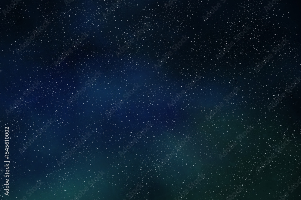 Obraz premium darkblue starry sky background illustration 星空の背景素材 手描き
