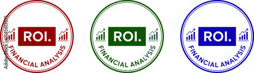 Roi financial analysis investment return on investment business growth strategies and metrics editable stock vector illustration