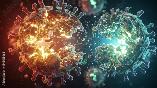 Virus fragmentation visual