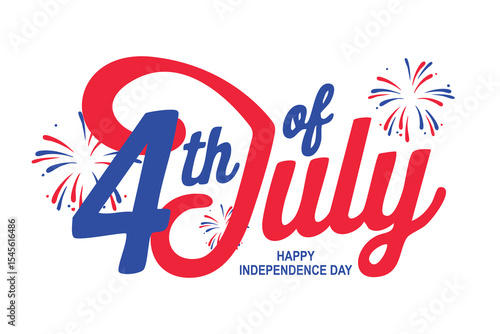 A cheerful 4th of July greeting card with bursting fireworks, glowing stars, and the iconic American flag waving proudly to celebrate the nation’s freedom and unity.