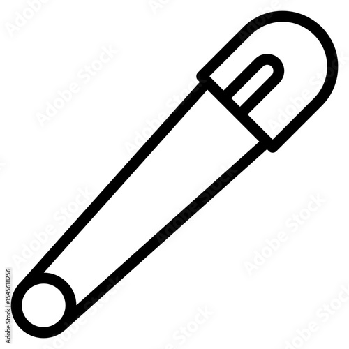 vector illustration of a clip
