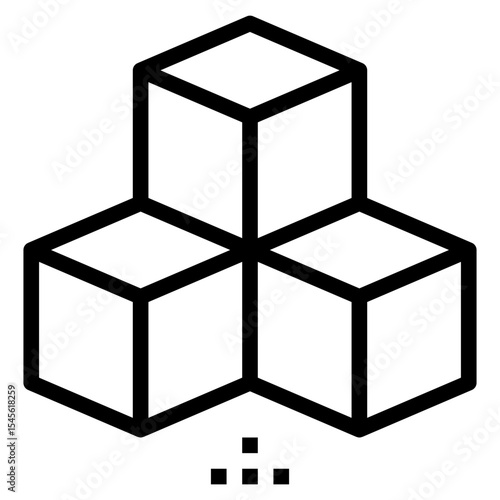 3d render of a cube with reflection