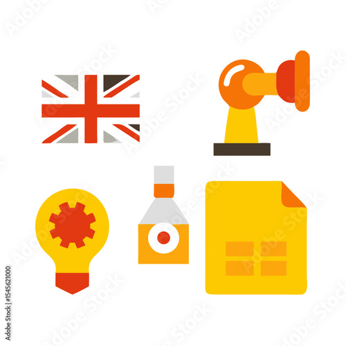 Robotic Arm and Liquid Container Icon