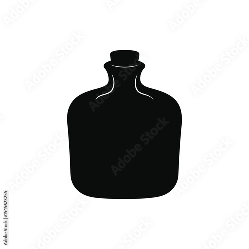 Hot water bottle vector art illustration