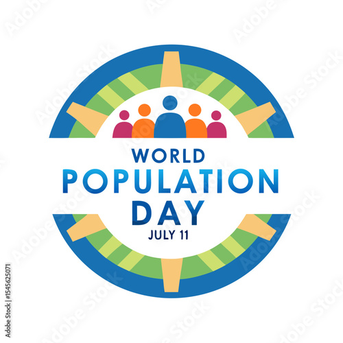 World population day july 11th awareness graphic