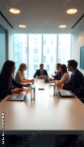 Generative AI image portraying a professional business meeting ambiance