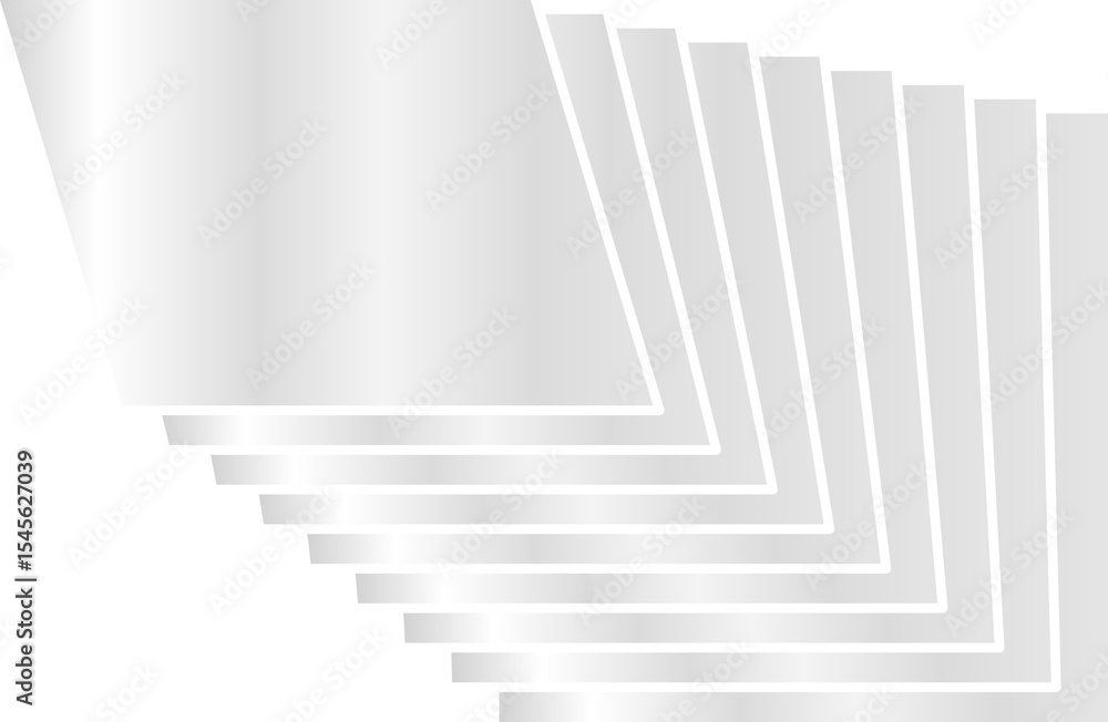 Obraz premium Square metallic or silver overlapping. Geometric modern design