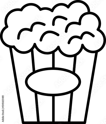 Popcorn Vector Icon Stock Illustration