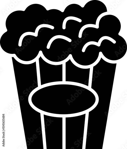 Popcorn Vector Icon Stock Illustration