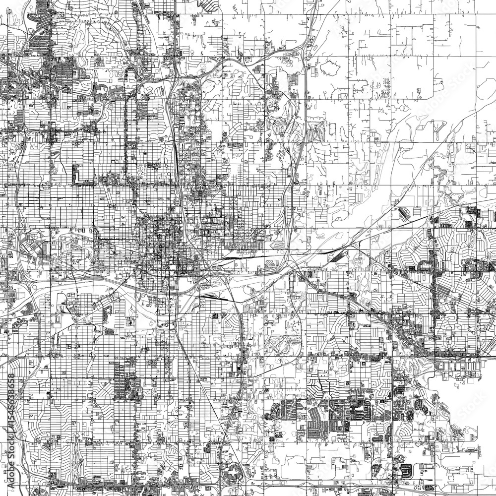 Naklejka premium 3D illustration of city and urban in Oklahoma USA