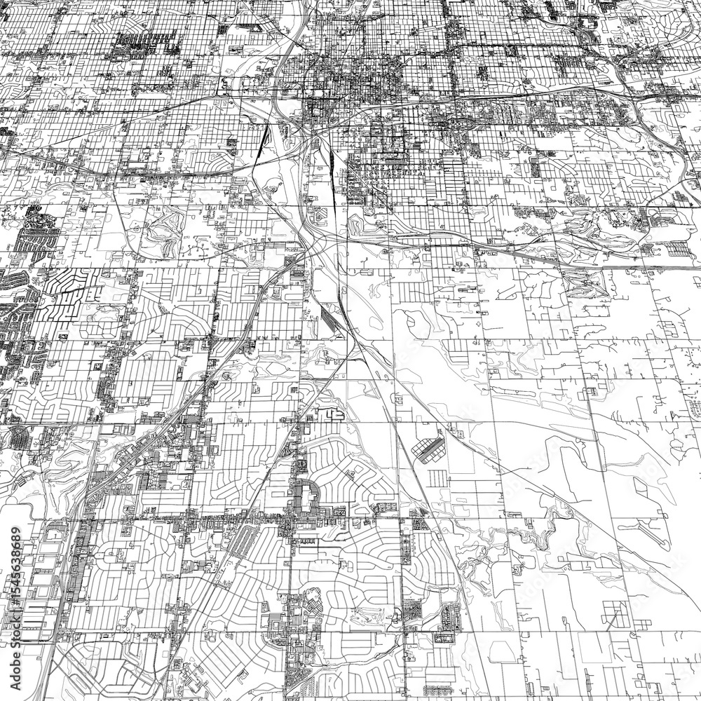 Naklejka premium 3D illustration of city and urban in Oklahoma USA