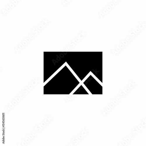 mountain abstract logo
