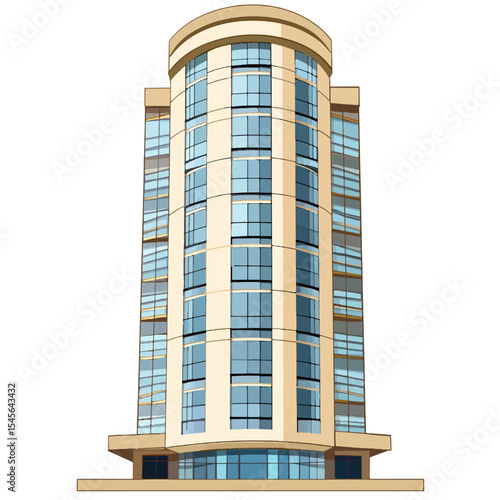 modern office building isolated