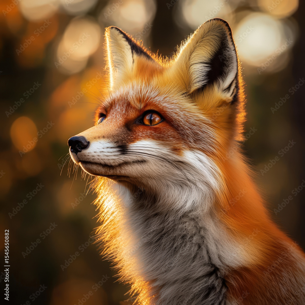 Obraz premium red fox vulpes