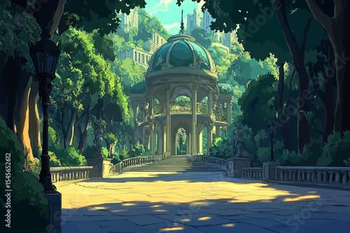 pavilion in the forest 