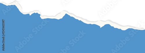 Paper tor, ripped pieces of colorful paper. Ripped paper strips. Vector illustration