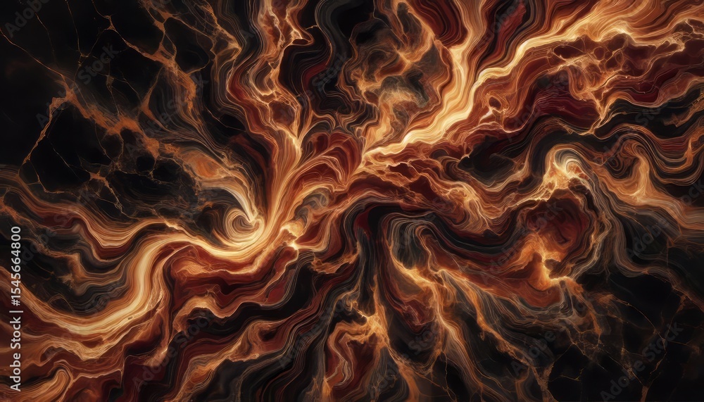 Fuego Dramatic dark brown red marble with bold golden veining Fuego Dramatic dark brown red marble with bold golden veining