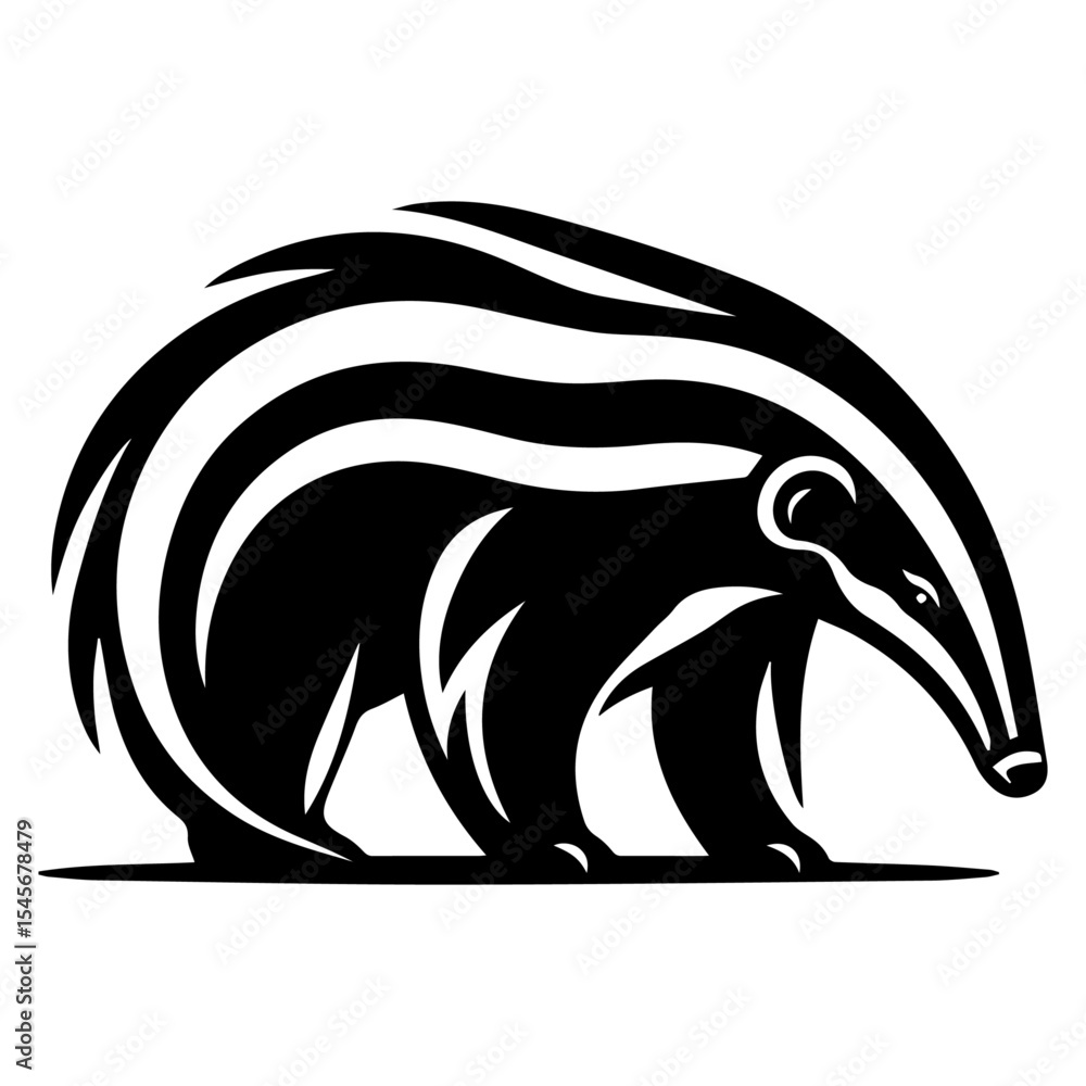 Obraz premium Stylized Anteater Emblem