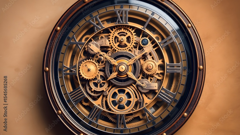 Fototapeta premium old clock mechanism