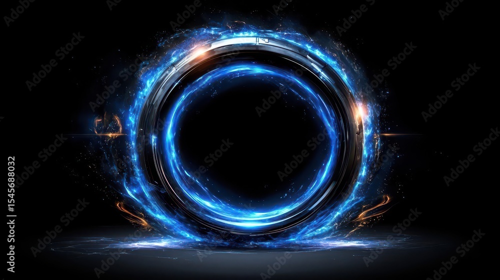 Glowing Circular Energy Portal Glowing Circular Energy Portal