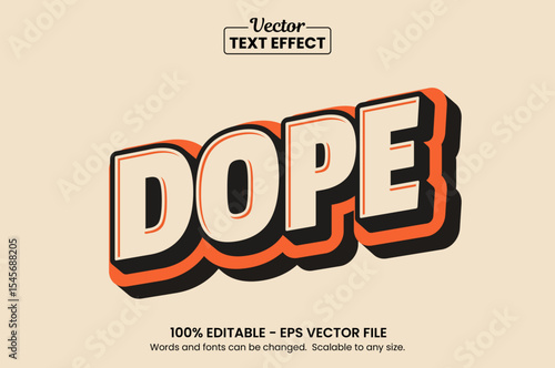 Retro vintage text effect, Editable text effect