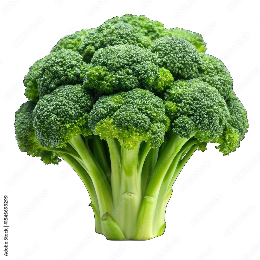 Fresh green broccoli on a black background Fresh green broccoli on a black background
