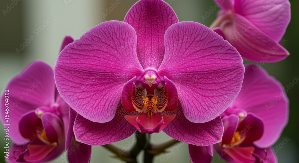 Fototapeta premium Closeup of Pink Phalaenopsis Orchid Blossom