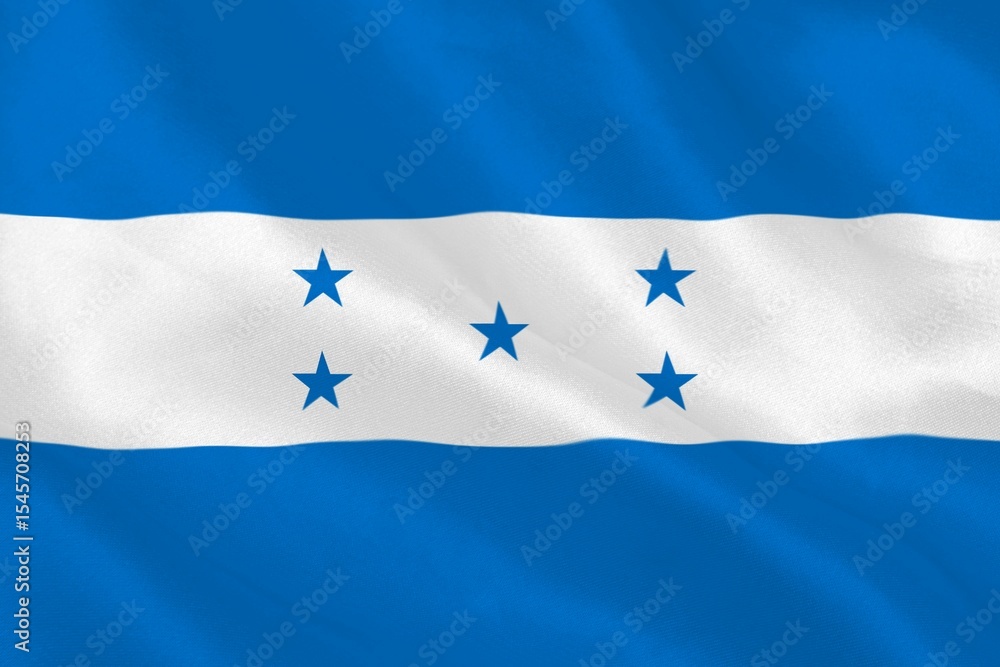 Fototapeta premium Digitally generated honduras national flag