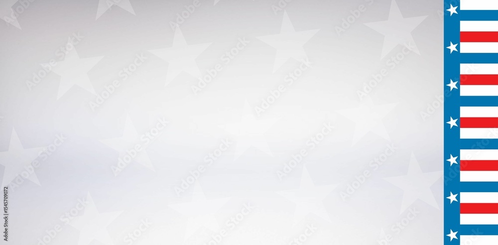 Naklejka premium American flag against stary background
