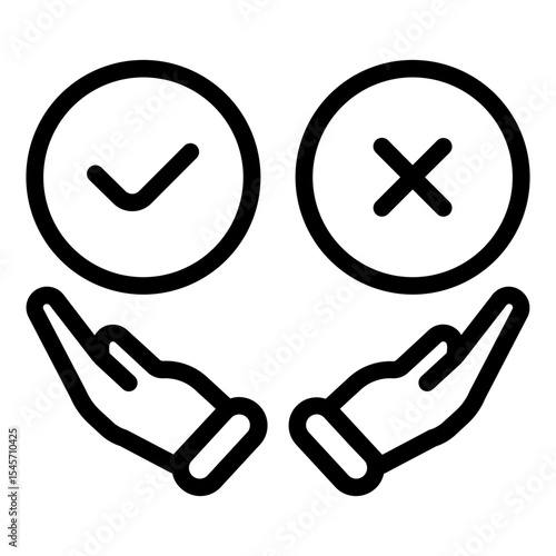 Decision Making Icon in Line Style