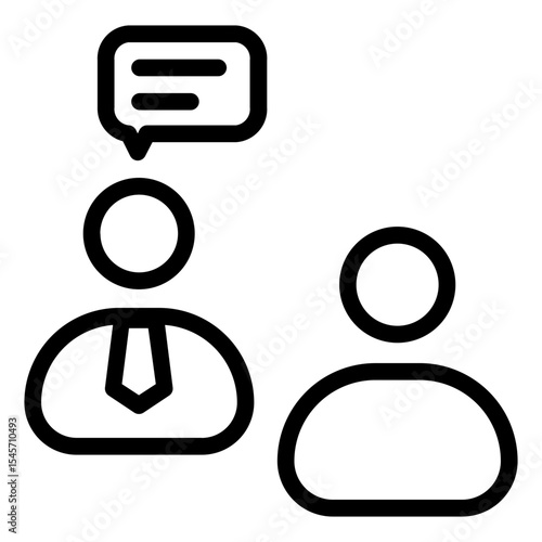 Mentor Icon in Line Style