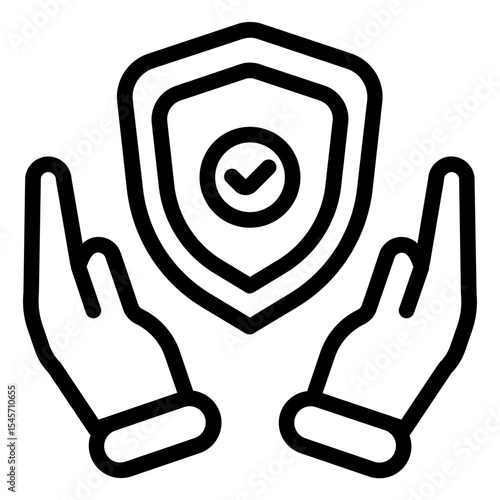 Trust Icon in Line Style