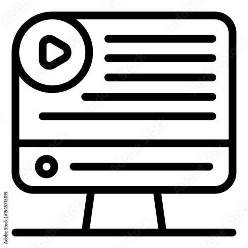 Course Icon in Line Style