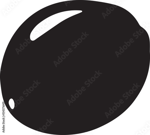 A zesty lime silhouette, great for cocktail designs, kitchen decor, or fresh produce branding with its small, round shape