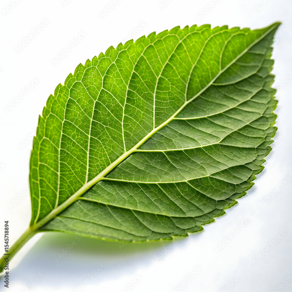 Obraz premium Green leaf isolated on transparent background 
