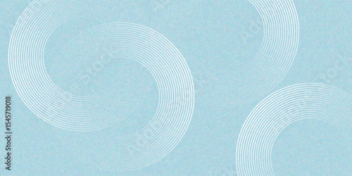 Modern abstract background. Glossy white gradient circle lines. Minimal geometric pattern. Simple graphic elements