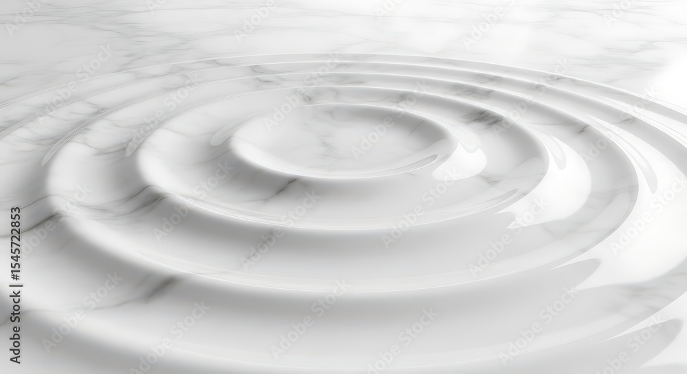 Fototapeta premium Water Ripple on Marble Surface